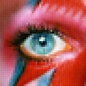 Alladin Sane Mosaic Eye by Nick Holdsworth (Deluxe Acrylic)