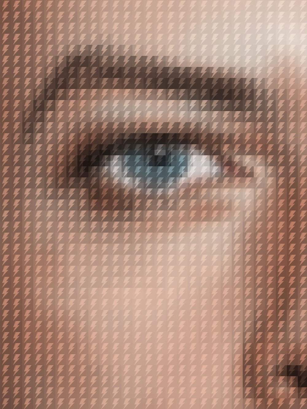 David Bowie Mugshot by Nick Holdsworth (Deluxe Acrylic)