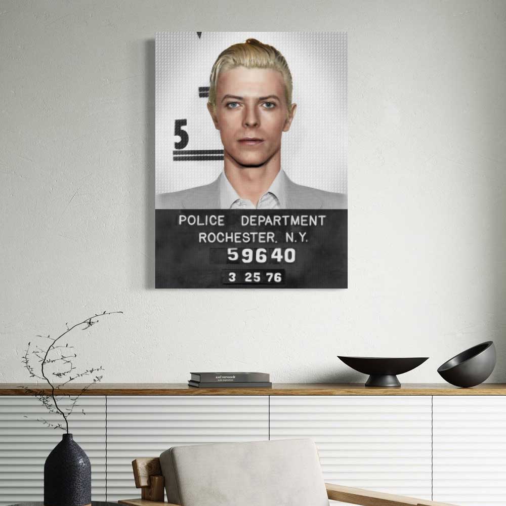 David Bowie Mugshot by Nick Holdsworth (Deluxe Acrylic)