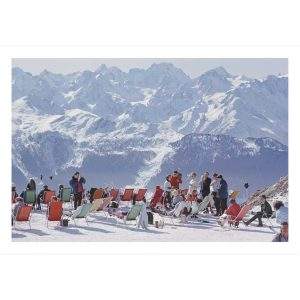 Lounging In Verbier by Slim Aarons