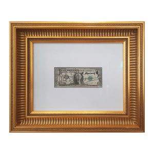 Keith Haring - Dollar (Signed by Haring and Warhol)