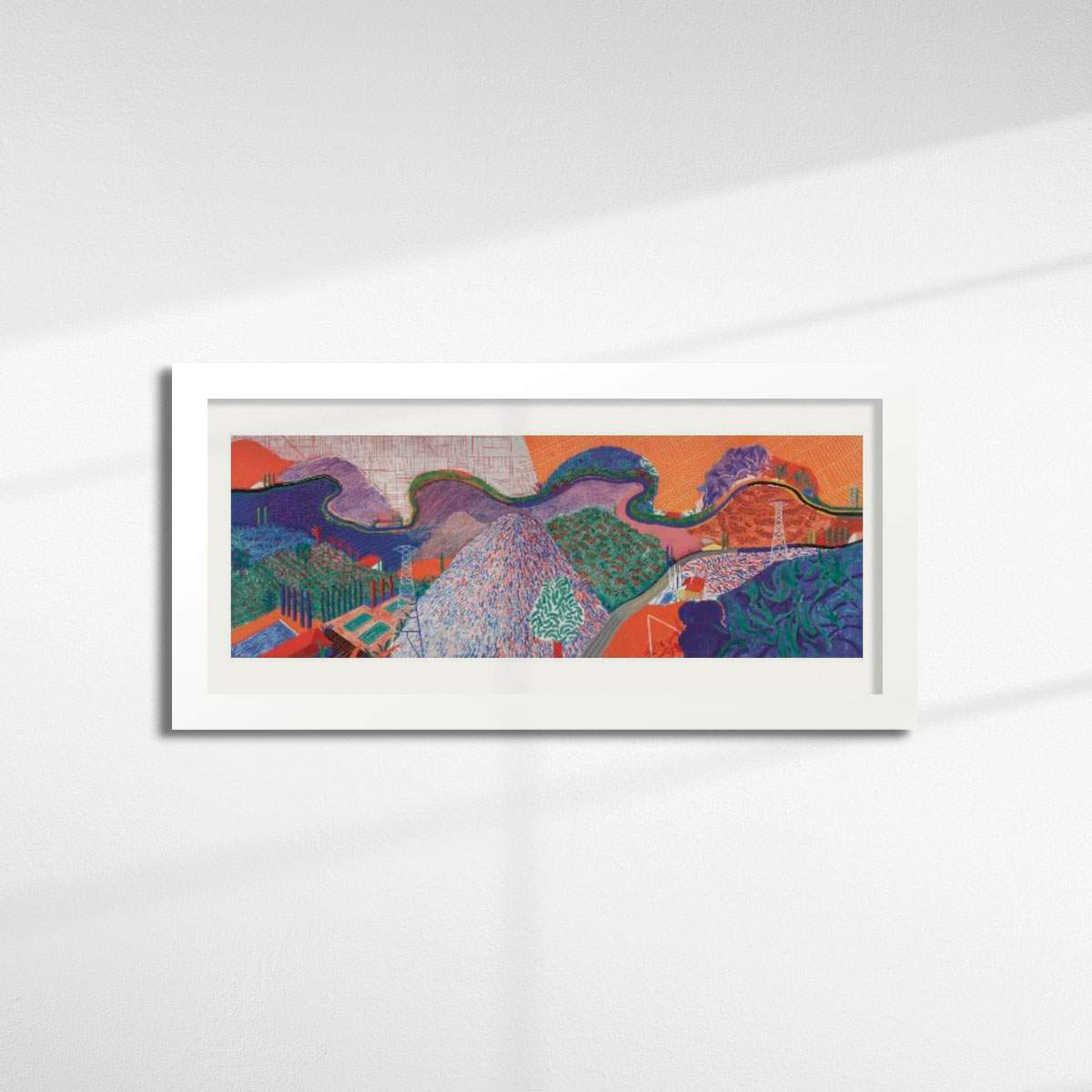 Mullholland Drive; The Road To The Studio, 2021 by David Hockney