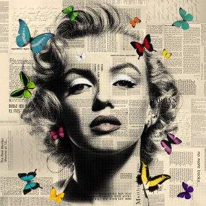 Marilyn Monroe Butterflies 6 by Veebee