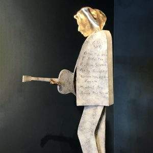 Blowing in the Wind (Bob Dylan) - sculpture by Guy Portelli