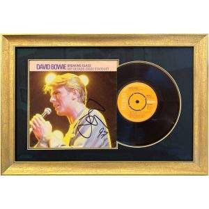 David Bowie Signed "Breaking Glass" 45 Vinyl Record