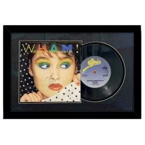 George Michael & Andrew Ridgeley Signed "Wake Me Up Before You Go-Go" Record